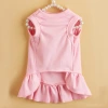 T breathable sleeveless mini dress for cats and dogs, new summer casual pet dress, Teddy solid color fashionable cat and dog clothing details Picture